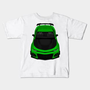 camaro zl1 1le green Kids T-Shirt